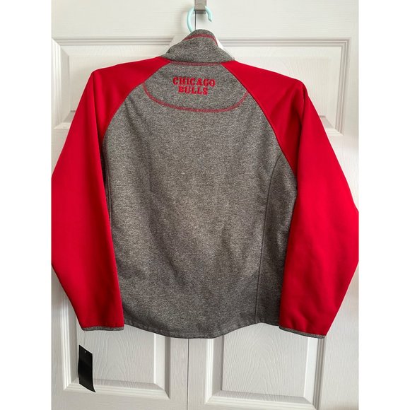 NBA G-III by Carl Banks Chicago Bulls 1/4 Zip Fleece Lined M Pullover READ - Picture 2 of 11